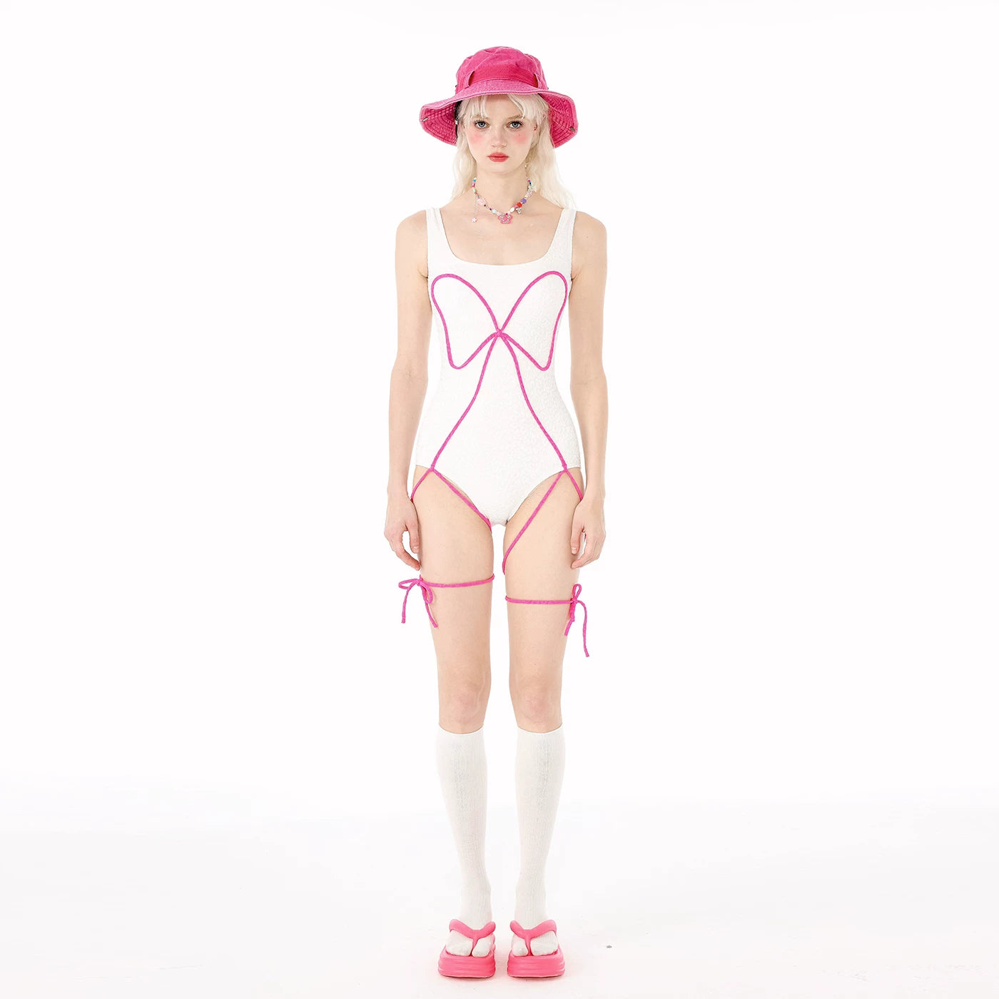 Rainbow Series Dopamine Swimsuit 2026 New,Women Pink Sweet One-Pieces,Modest Tankini,Micro Bikini,Strapless Suspender Boardshort,UV Protection Long Sleeve Surfing Bathing Suit - Halloweez