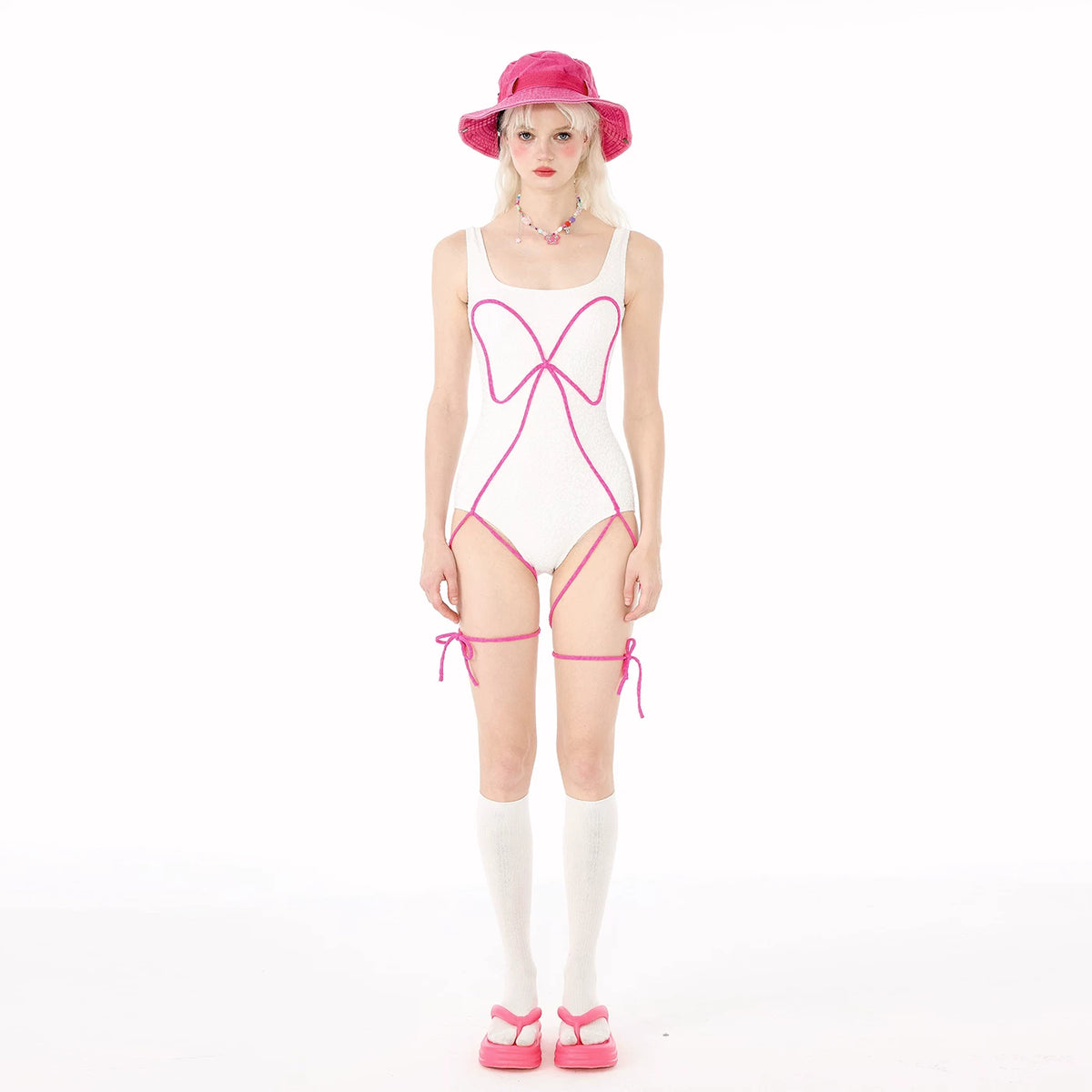 Rainbow Series Dopamine Swimsuit 2026 New,Women Pink Sweet One-Pieces,Modest Tankini,Micro Bikini,Strapless Suspender Boardshort,UV Protection Long Sleeve Surfing Bathing Suit - Halloweez