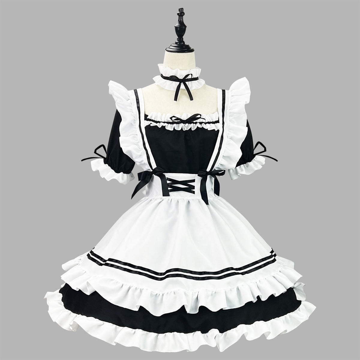 Classic Black White Maid Cosplay Costume, Custom Made for Halloween & Comic Con