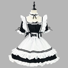 Classic Black White Maid Cosplay Costume, Custom Made for Halloween & Comic Con