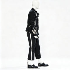 Michael Jackson Bad Tour Cos Costume Custom, Punk Stage Halloween Outfit