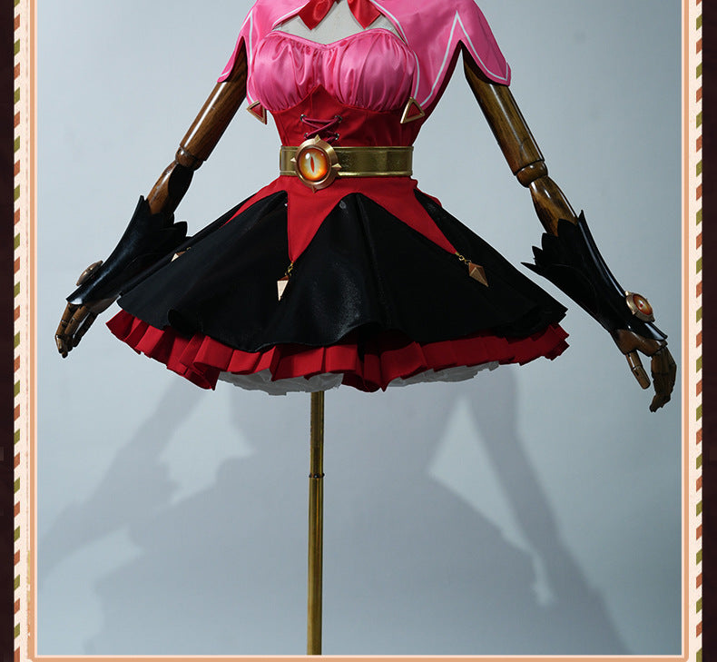 Honor of Kings Angela Night Lolita Cosplay Full Game Costume Set - Halloweez