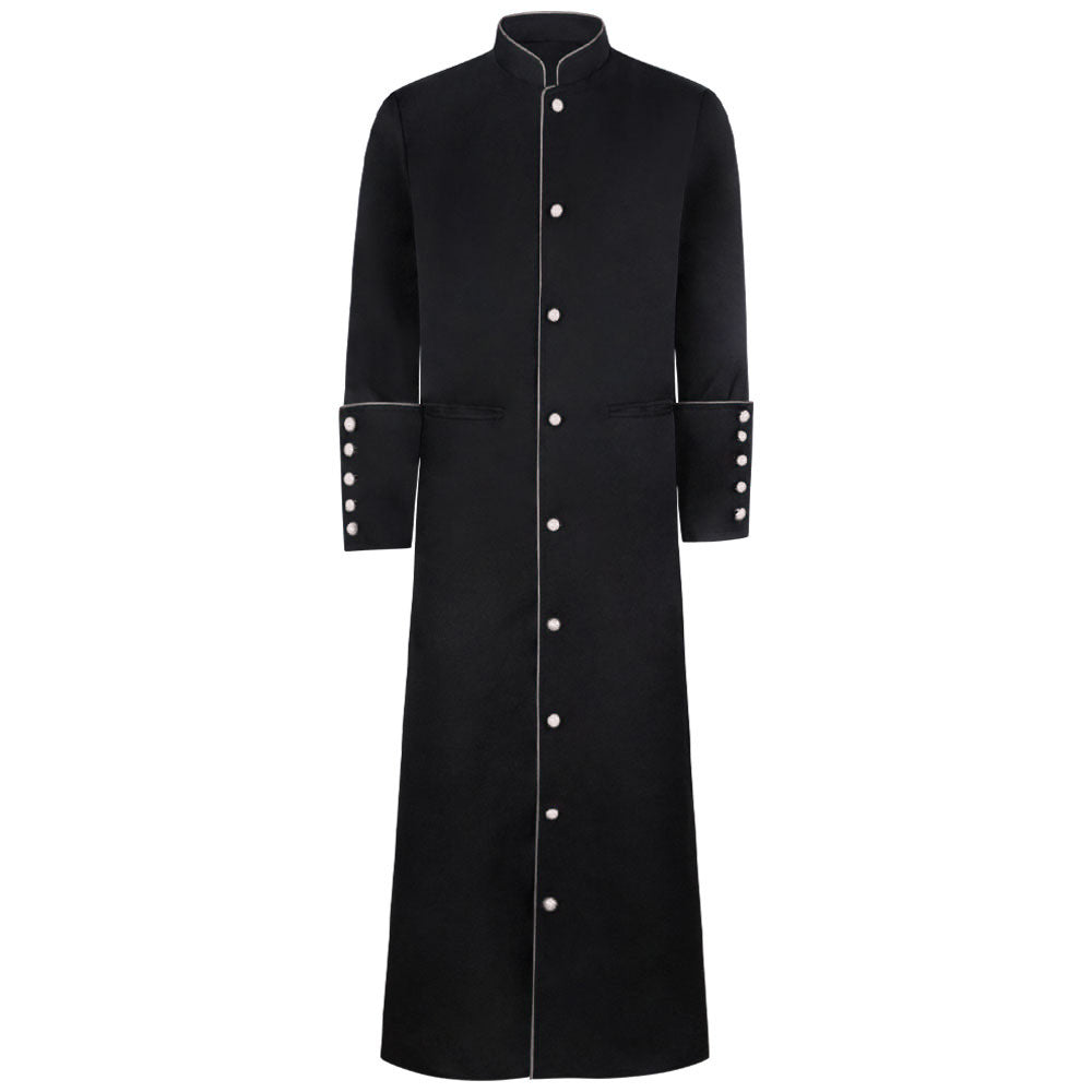Medieval Priest Cosplay Costume Custom Red Trim Robe Halloween Roleplay Outfit