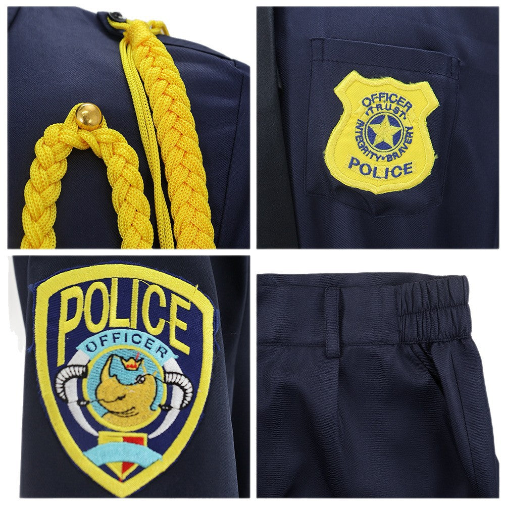 Zootopia Nick Wilde Police Uniform Halloween Cosplay Costume Outfit - Halloweez