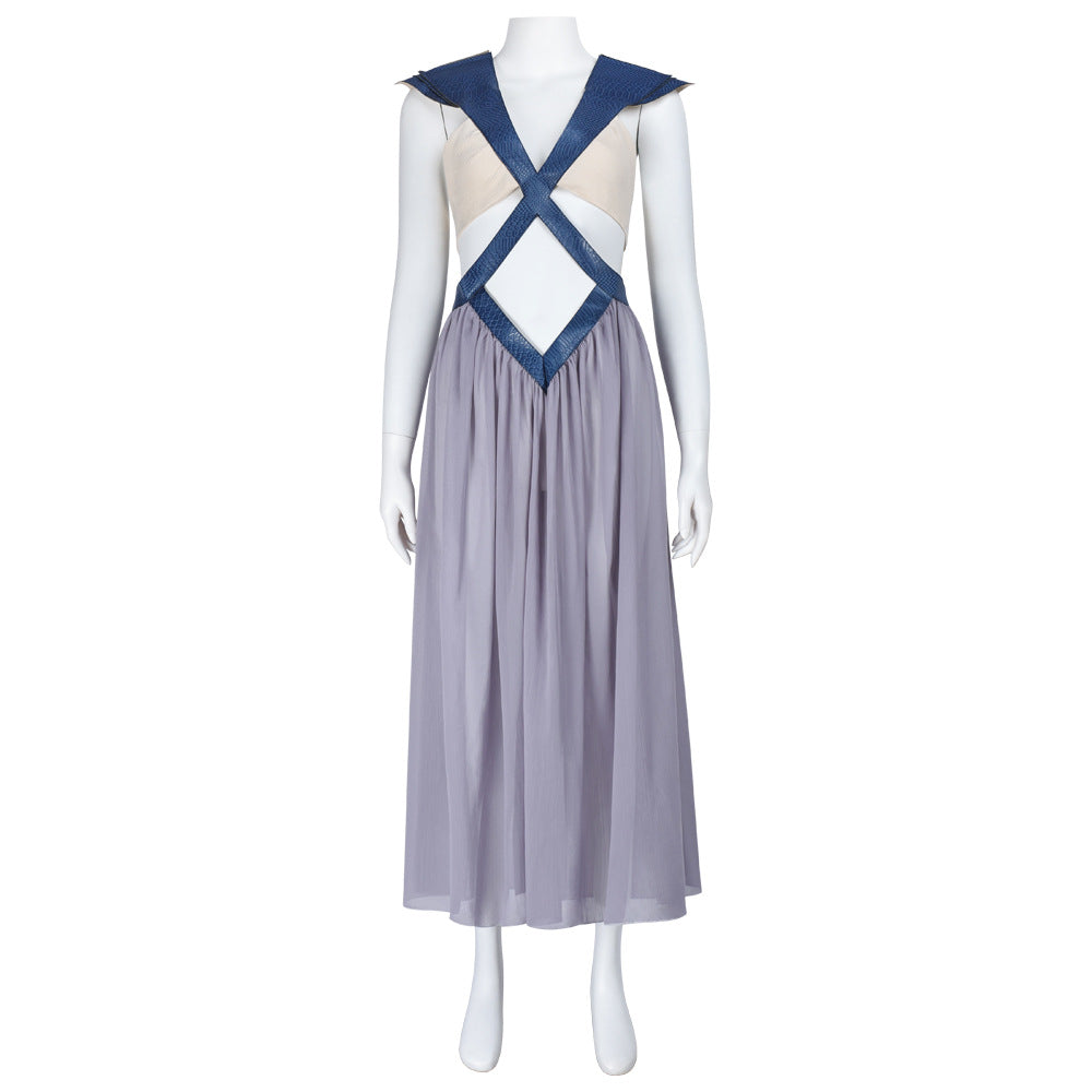 Game of Thrones Daenerys Backless Dress Cosplay Halloween Roleplay Costume Outfit - Halloweez