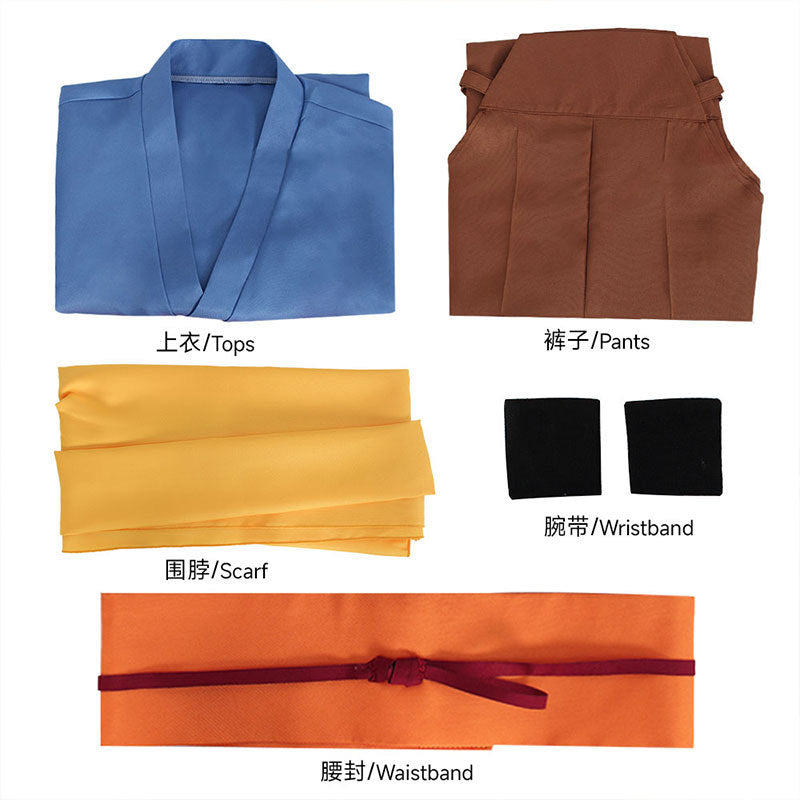 Yomi no Tsugai Yuru Japanese Kimono Full Set Halloween Cosplay Costume - Halloweez