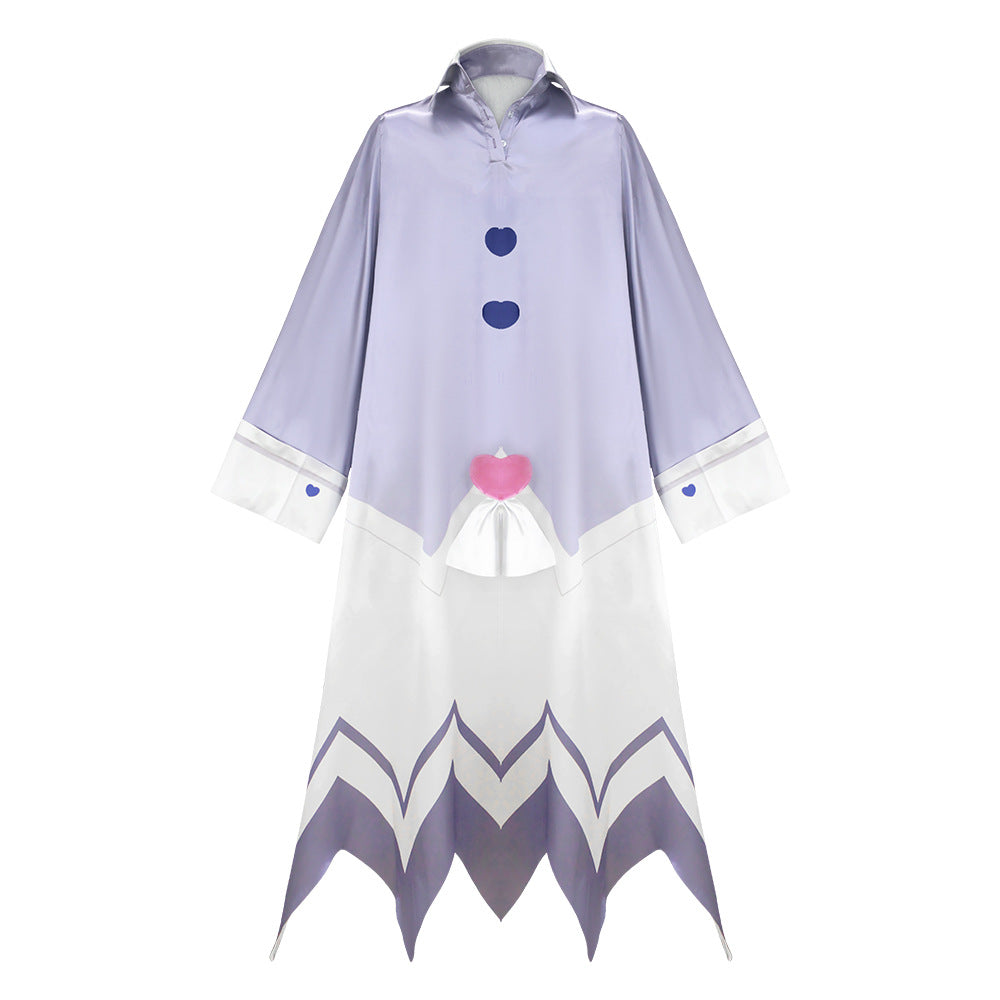 Premium Hazbin Hotel Adam Angel Villain Blue Pajama Cosplay Outfit - Halloweez