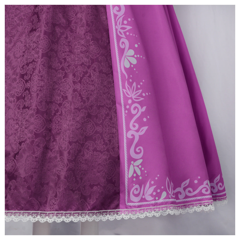 Tangled Rapunzel Cosplay Costume Princess Dress Outfit for Halloween Party Role Play Cosplay - Halloweez