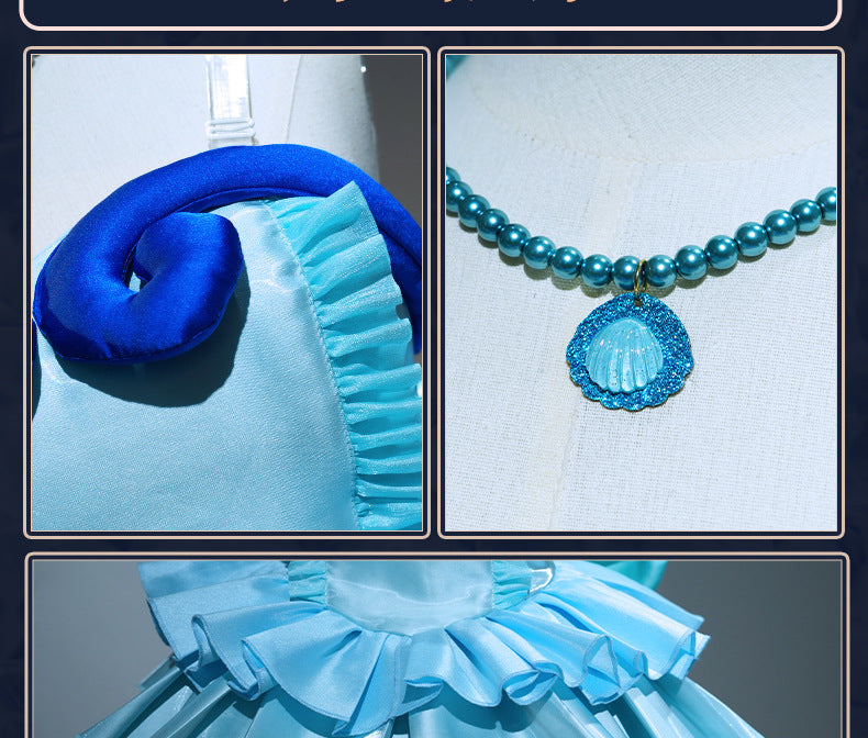 Hanon Hosho Cosplay Costume Mermaid Melody Pichi Pichi Pitch Full Set - Halloweez