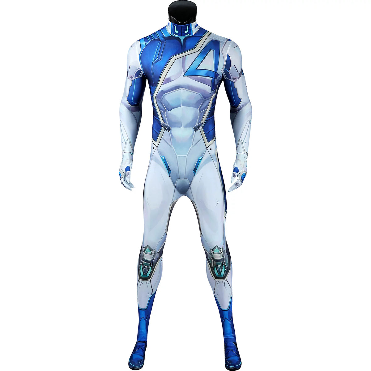 Marvel Rivals Mister Fantastic Cosplay Costume Fantastic Four Tight Bodysuit Full Set - Halloweez
