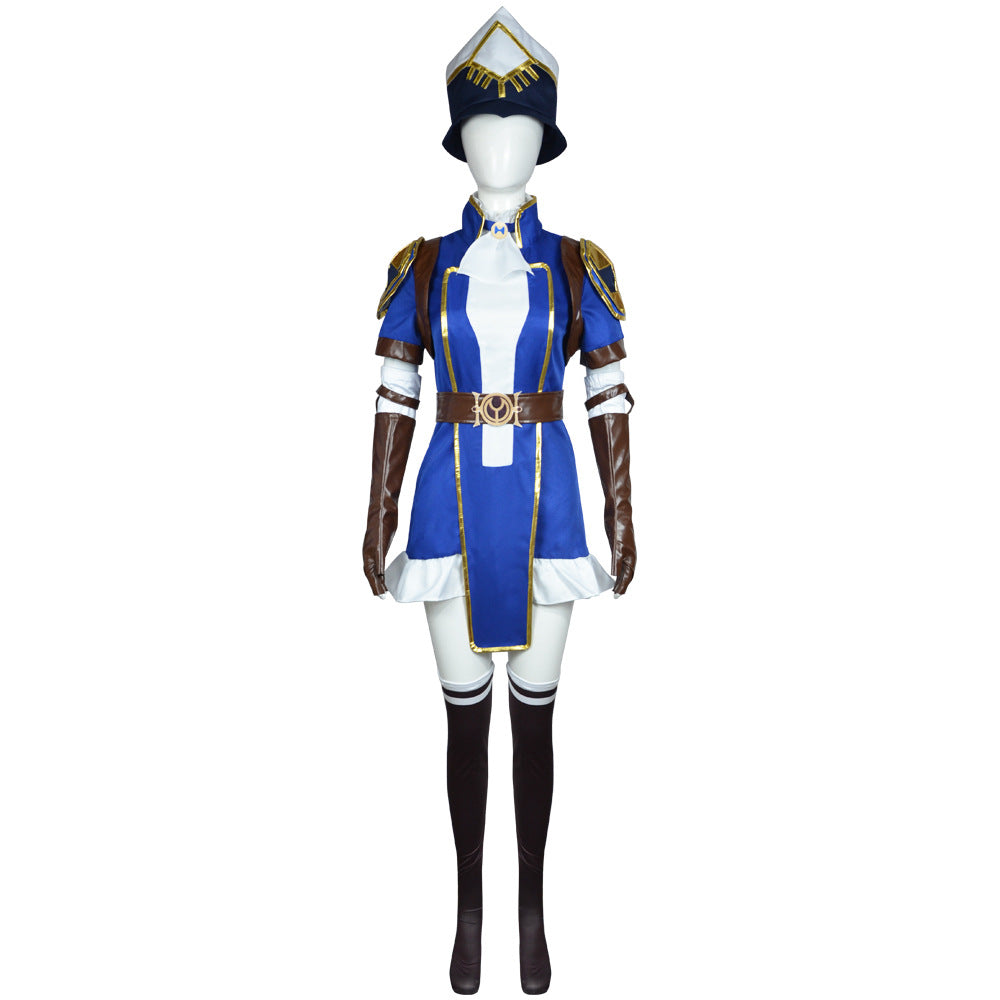 Arcane Caitlyn Cosplay Costume Custom For Comic‑Con Halloween