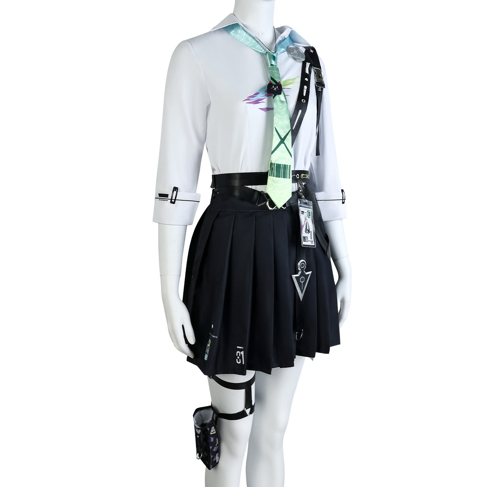 Wuthering Waves Linaria Cosplay Costume, Full Set Anime Game Role Play Outfit, Women Fashion Cosplay Dress for Party & Cosplay Event - Halloweez