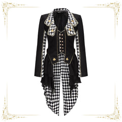 Alice in Wonderland White Rabbit Tailcoat Cosplay Jacket Custom for Halloween & Expo