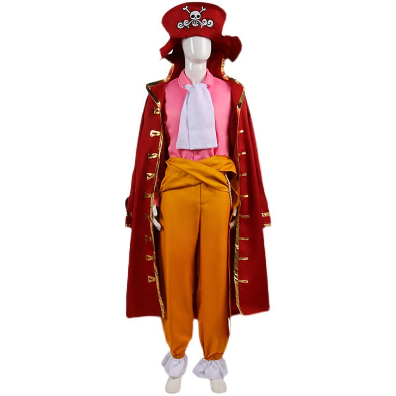 One Piece Gol D Roger Cosplay Costume，Custom‑Made for Halloween & Comic Con
