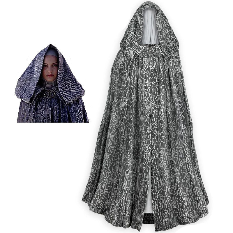 Star Wars Padmé Amidala Cosplay Cape, Halloween Stage Costume Custom