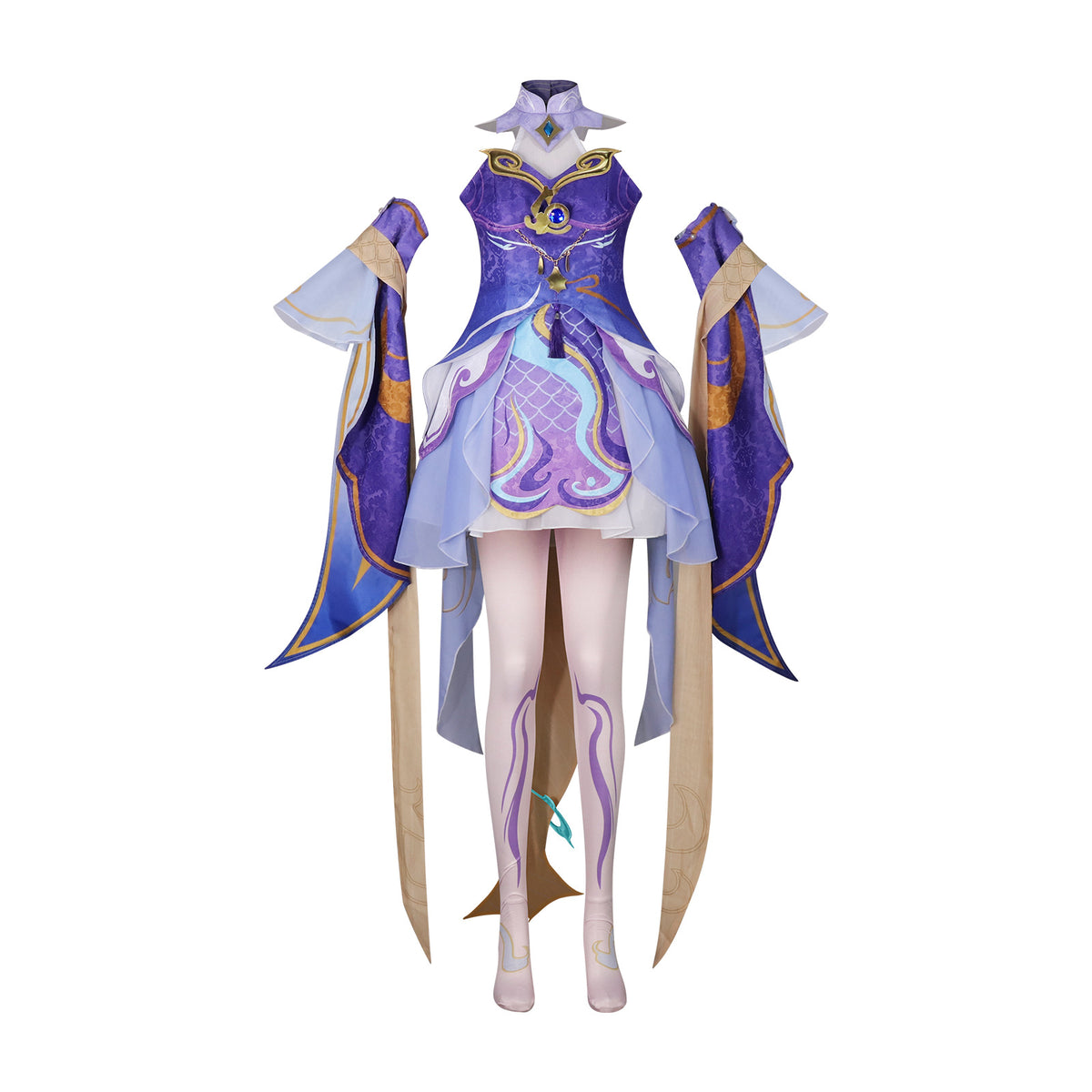 Honor of Kings Xishi Dragon Violet Cosplay Costume Custom for Halloween Expo