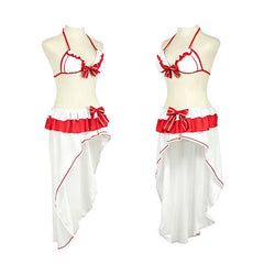 Sword Art Online Asuna Swimsuit Cosplay Costume Custom For Comic‑Con Halloween