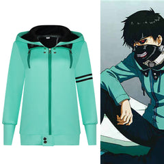 Tokyo Ghoul Kaneki Ken Cosplay Costume Long Sleeve Hooded Sweatshirt