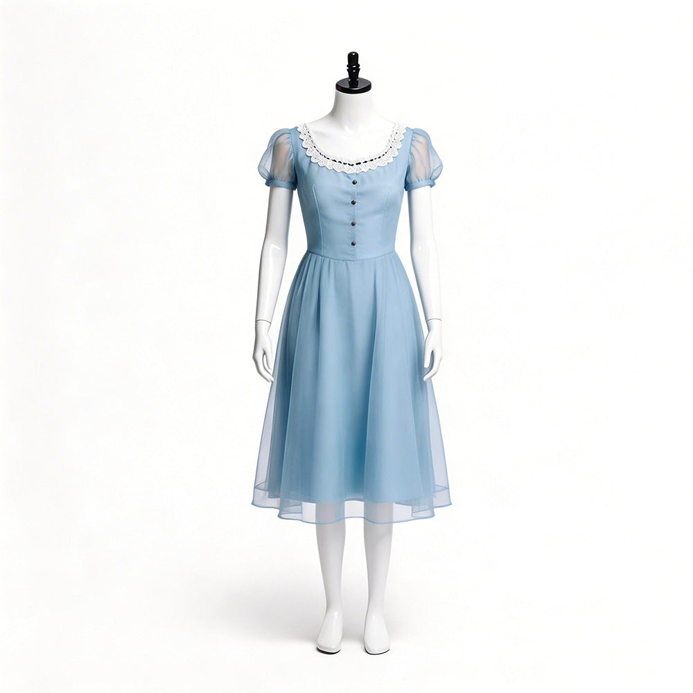 Alice's Adventures in Wonderland Alice Cosplay Dress Women Halloween Roleplay Costume Outfit - Halloweez