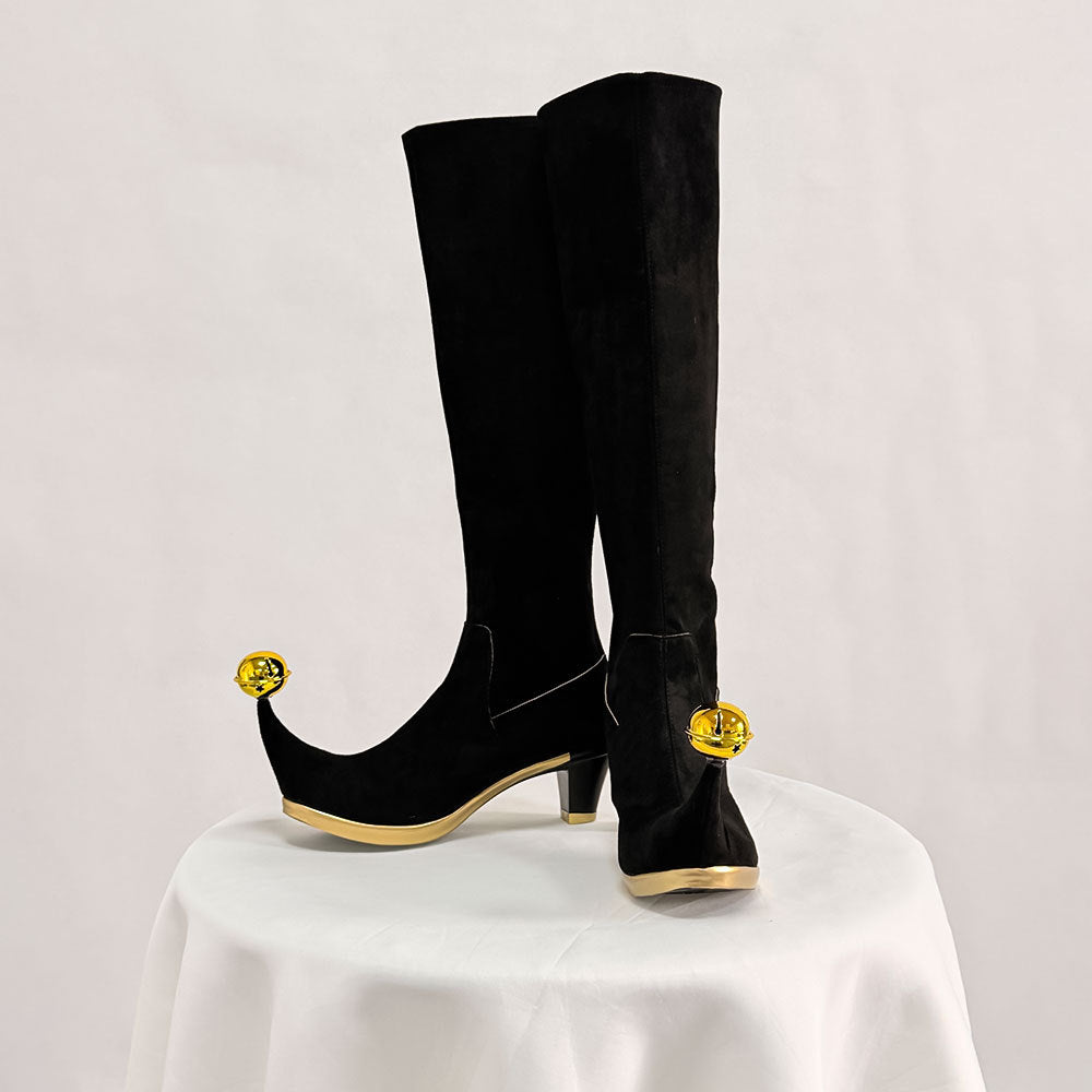 Freak Show Circus Pierrot Jester Full Cosplay Set with Heels - Halloweez