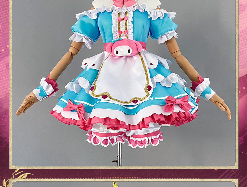 Honor of Kings Sanrio Daji My Melody Full Cosplay Costume Set - Halloweez