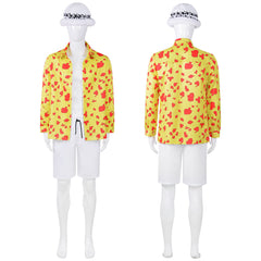 One Piece Film: Red Costume - Complete Trafalgar Law Shirt Set for Halloween Cosplay