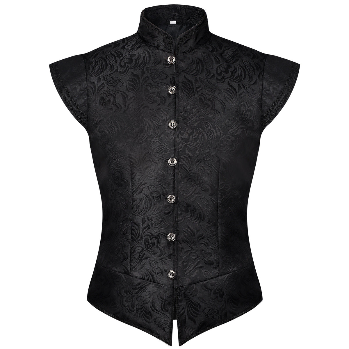 Men’s Renaissance Brocade Vest – Medieval Steampunk Waistcoat for Pirate, Victorian, and Assassin’s Creed Cosplay - Halloweez