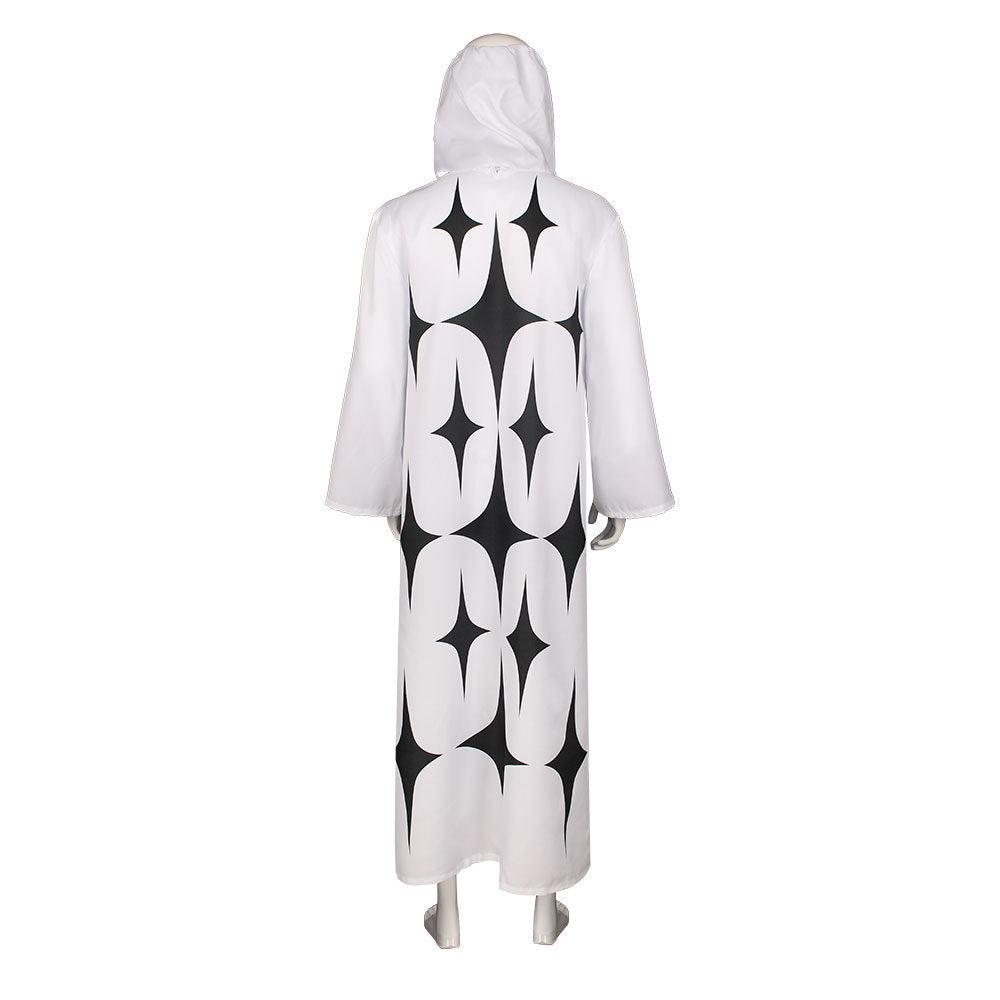 One Piece Pell Falcon White Robe Cosplay Costume Full Set for Halloween Party - Halloweez