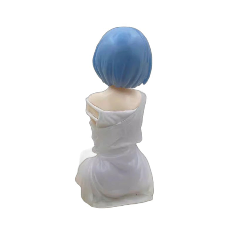 Halloweez Re:Zero Rem Pajamas Figure - Cute Anime Girl Car Ornament for Christmas