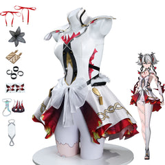Wuthering Waves Camellya Cosplay Dress Set Anime Game Role Play Full Outfit - Halloweez