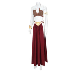 Sexy Strapless Dress Star Wars Princess Leia Organa Cosplay Halloween Outfit - Halloweez
