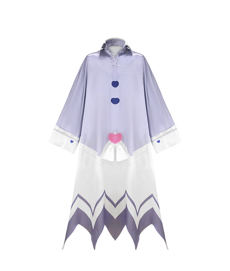 Premium Hazbin Hotel Adam Angel Villain Blue Pajama Cosplay Outfit - Halloweez