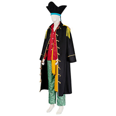 One Piece Marshall D. Teach Blackbeard Cosplay Costume Custom‑Made for Halloween Comic‑Con