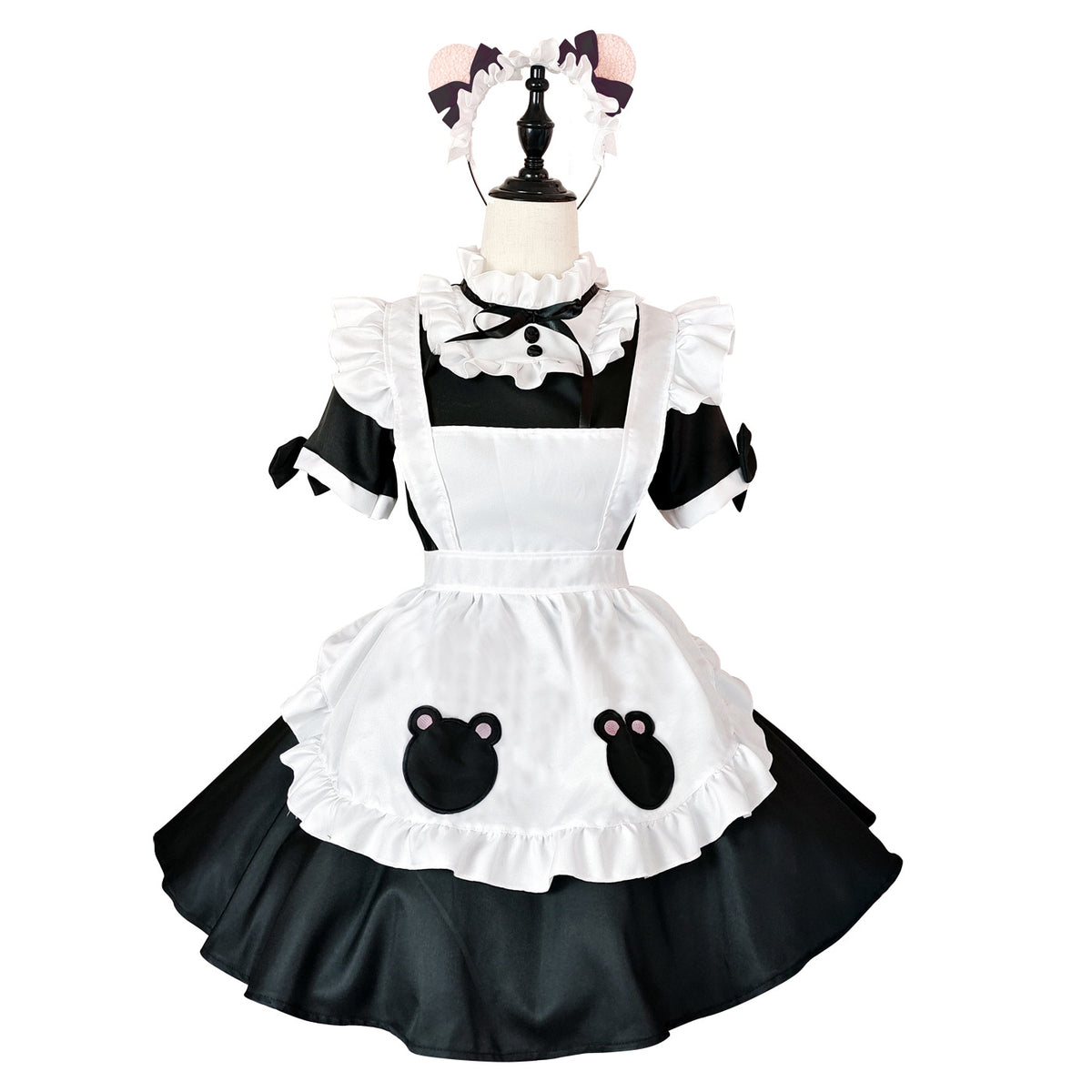 Cute Bear Maid Lolita Cosplay Costume, Custom For Halloween & Comic Con