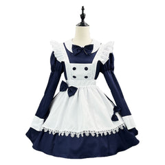 Navy Alice Maid Cosplay Costume, Custom Made for Halloween & Cafe Work