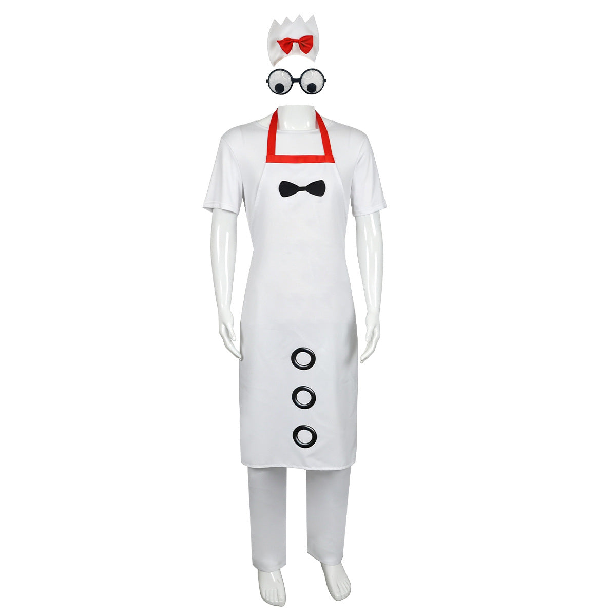 Funny Knife & Fork Couple Apron Cosplay Costume Custom For Halloween Party