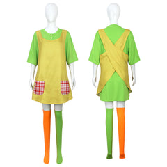 Pippi Longstocking Cosplay Costume, Halloween Stage Performance Outfit Custom
