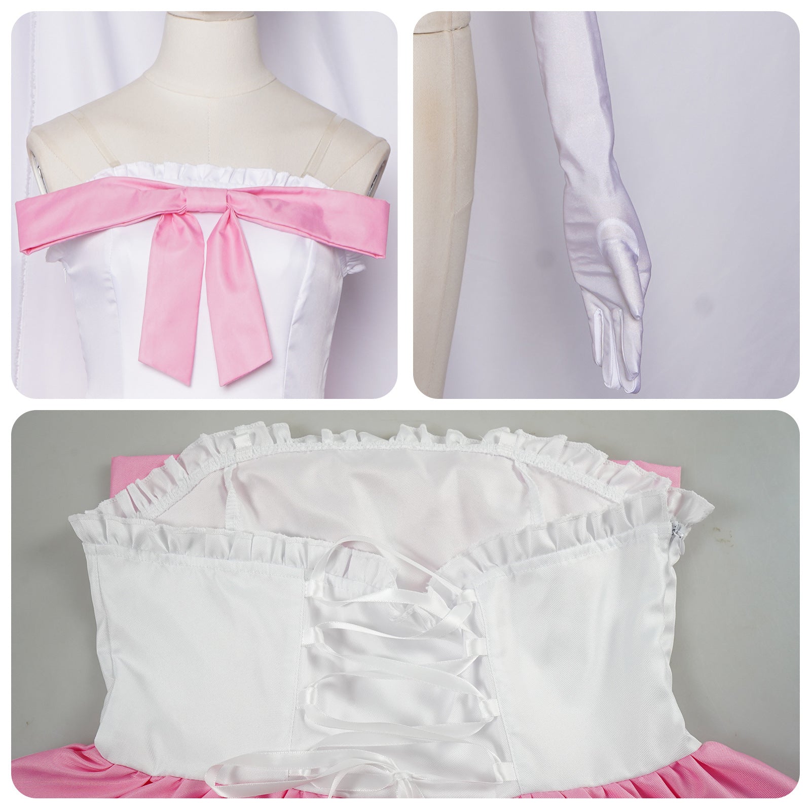 Aikatsu! Ichigo Hoshimiya Cosplay Costume Halloween Evening Dress - Halloweez