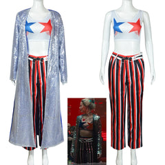 Birds of Prey Harley Quinn Sequin Cosplay Costume For Comic‑Con Halloween