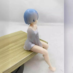 Halloweez Re:Zero Rem Pajamas Figure - Cute Anime Girl Car Ornament for Christmas