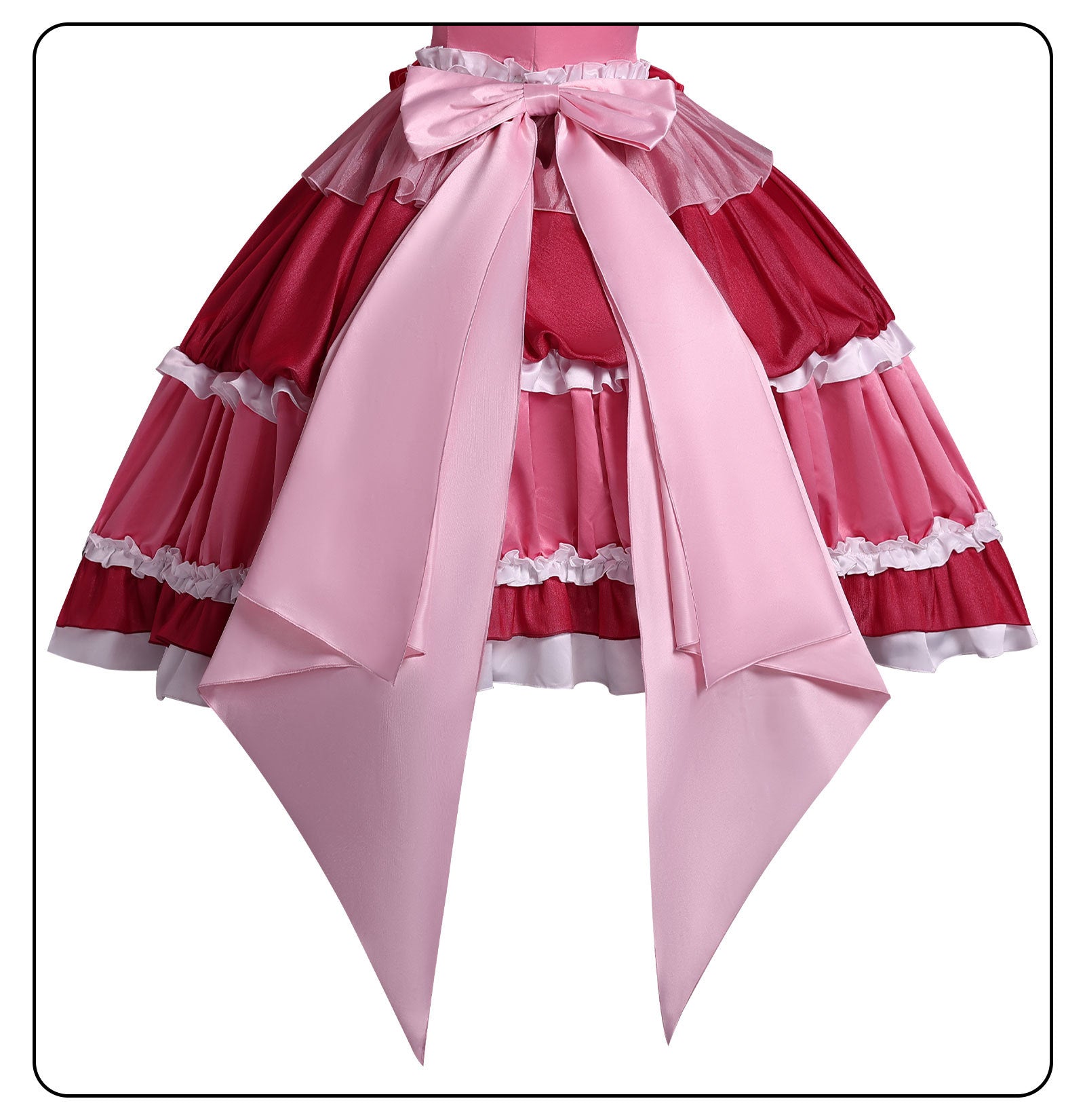Puella Magi Madoka Magica Sakura Kyoko Magia Outfit, Sweet Cake Dress Anime Cosplay Costume, Ready to Wear Magical Girl Cosplay Dress - Halloweez