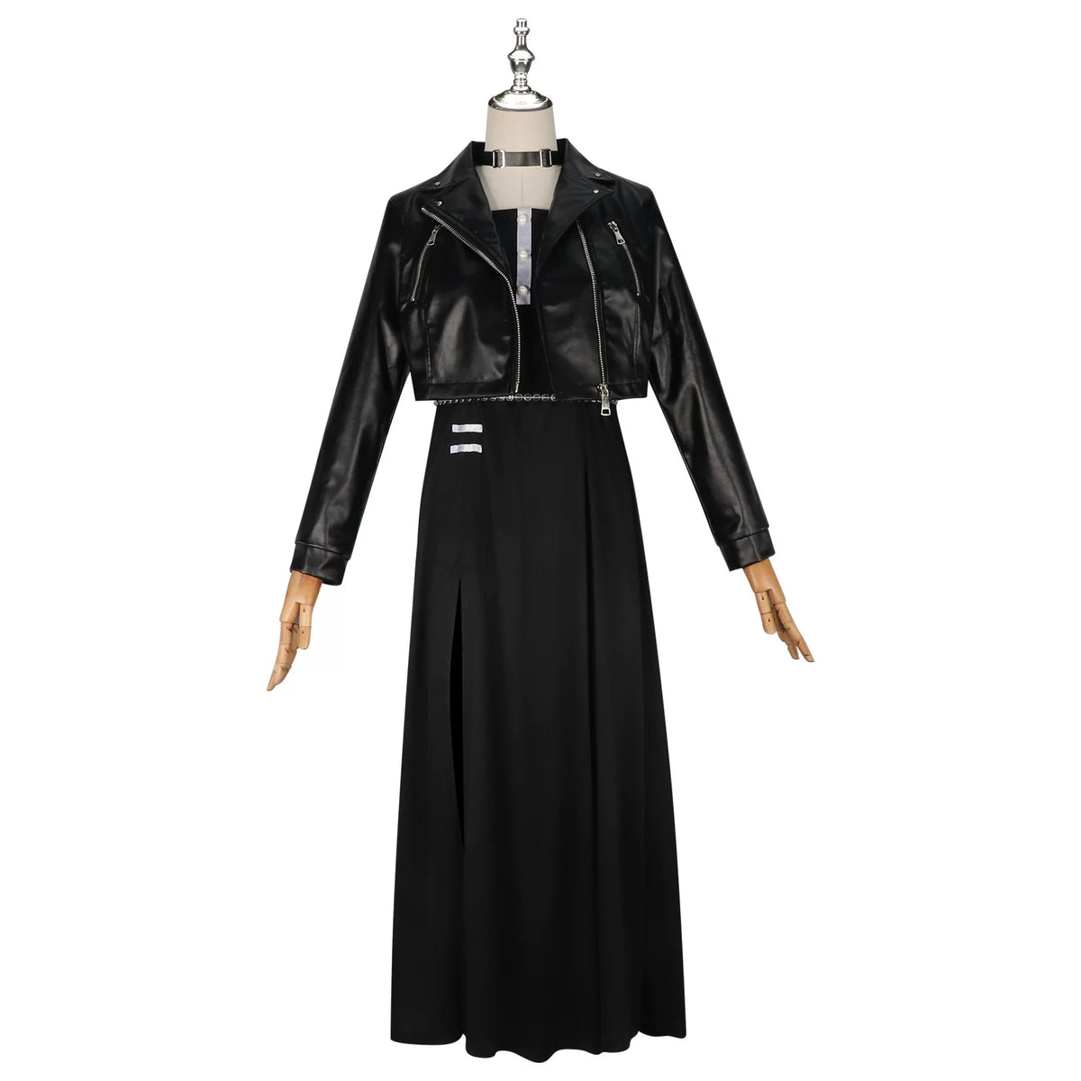Hundred Days War Hiruko Cosplay, Custom Leather Dress Outfit for Halloween & Comic Con