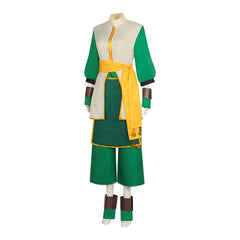 Avatar The Last Airbender Legend of Korra Toph Beifong Cosplay Costume Traditional Training Outfit Full Set - Halloweez