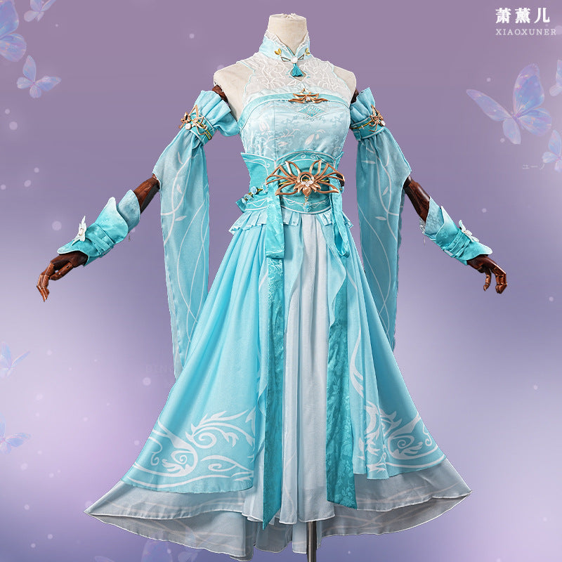 Battle Through The Heavens Xiao Yan Xiao Xun'er Cosplay Ancient Long Costume - Halloweez