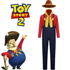 Toy Story Miner Pete Cosplay Costume, Farmer Overalls Custom Halloween Outfit