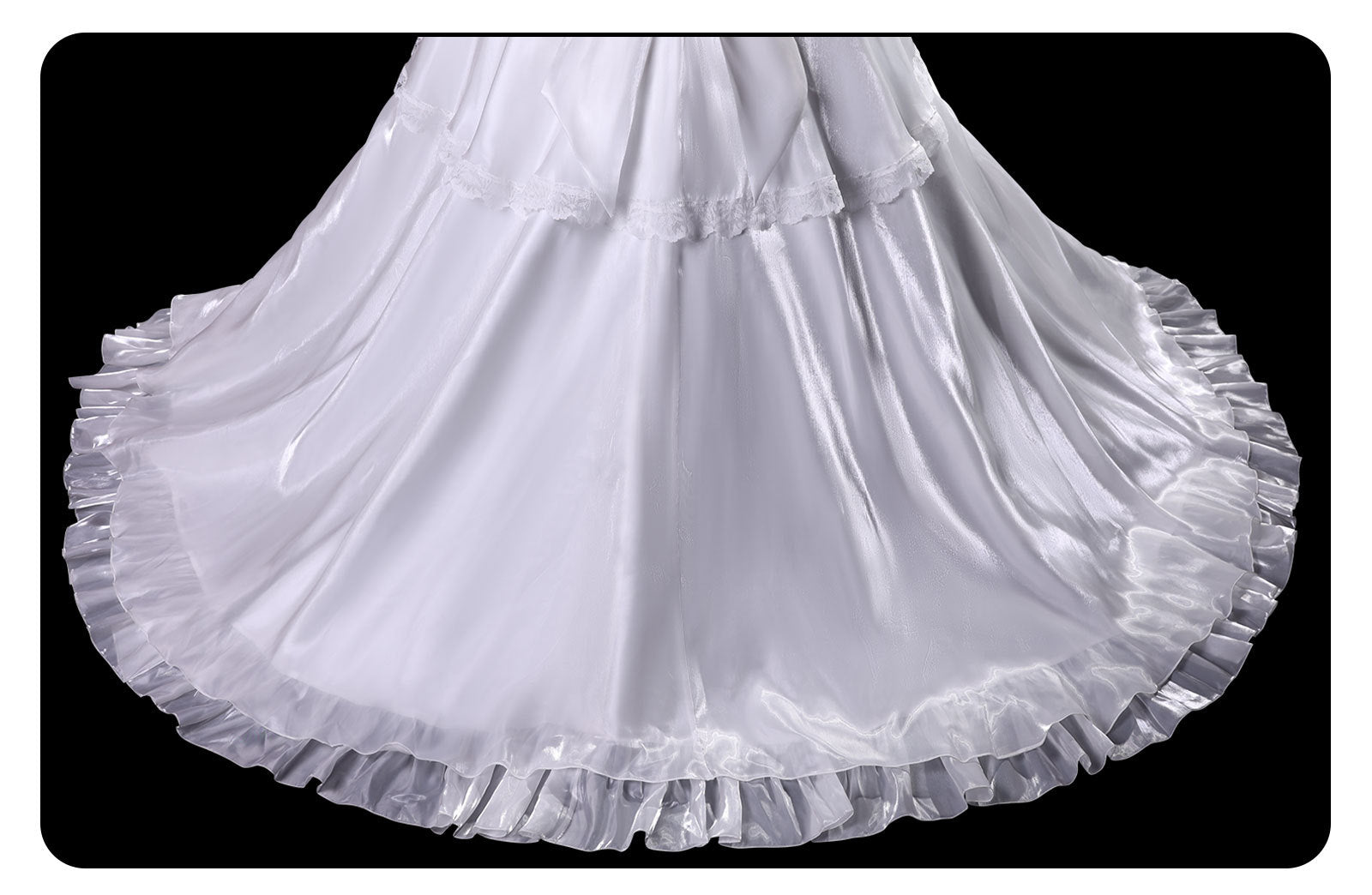 Date A Live Kurumi Tokisaki Wedding Dress Cosplay, Bride Gown Anime Cosplay Costume For Women, Romantic Wedding Style Roleplay Outfit - Halloweez
