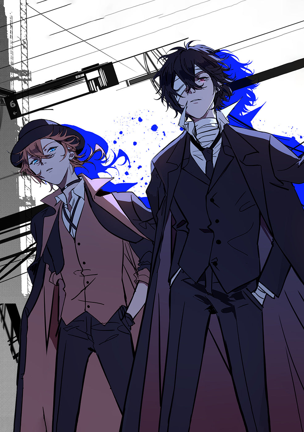 Bungo Stray Dogs Nakahara Chuuya Cosplay Costume Full Set for Anime Halloween Role Play - Halloweez