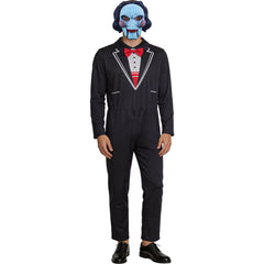 Saw X Jigsaw Billy Cosplay Jumpsuit, Custom Costume for Halloween & Horror Theme Party