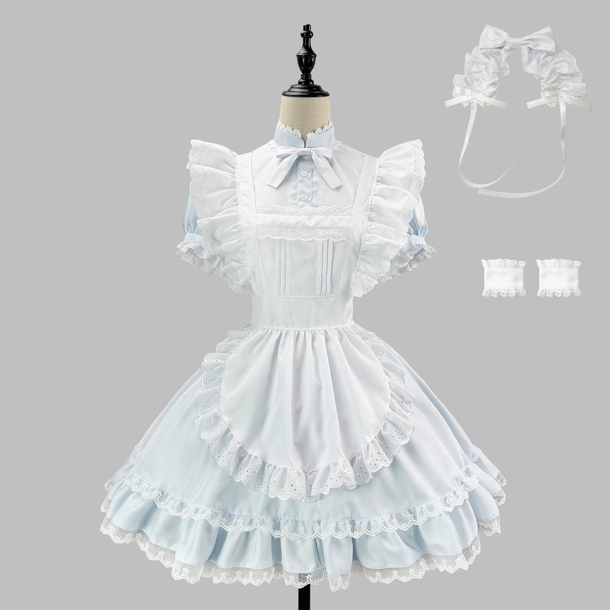 Alice Blue Maid Cosplay Costume, Custom Made for Halloween & Comic Con