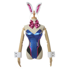 Overwatch D.Va Hana Song Bunny Girl Cosplay Costume Custom‑Made for Halloween Conventions